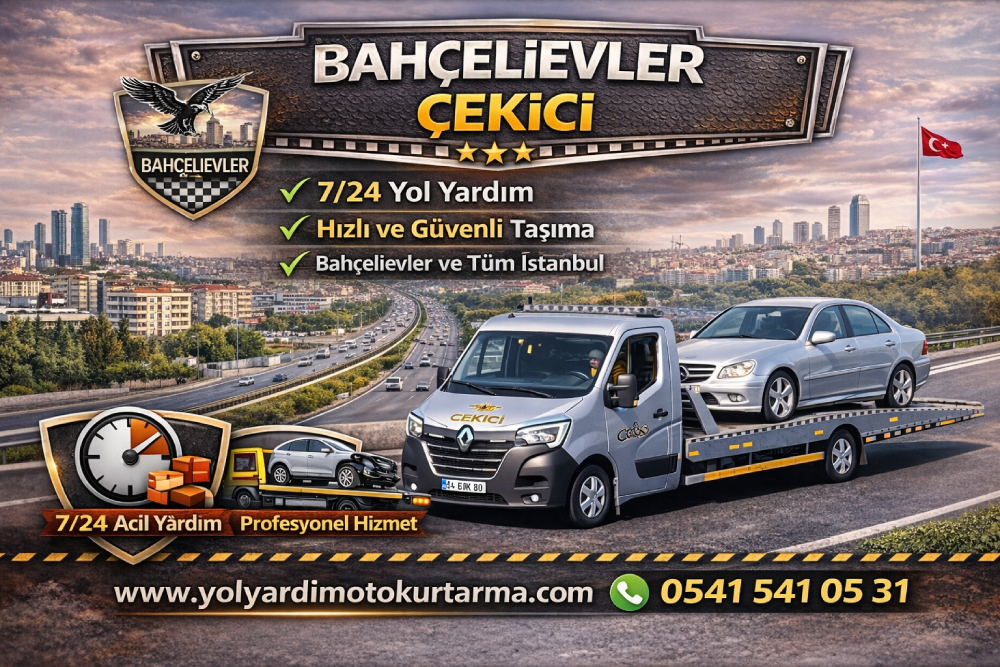 Bahçelievler çekici hizmeti, oto çekici ve oto kurtarma operasyonu