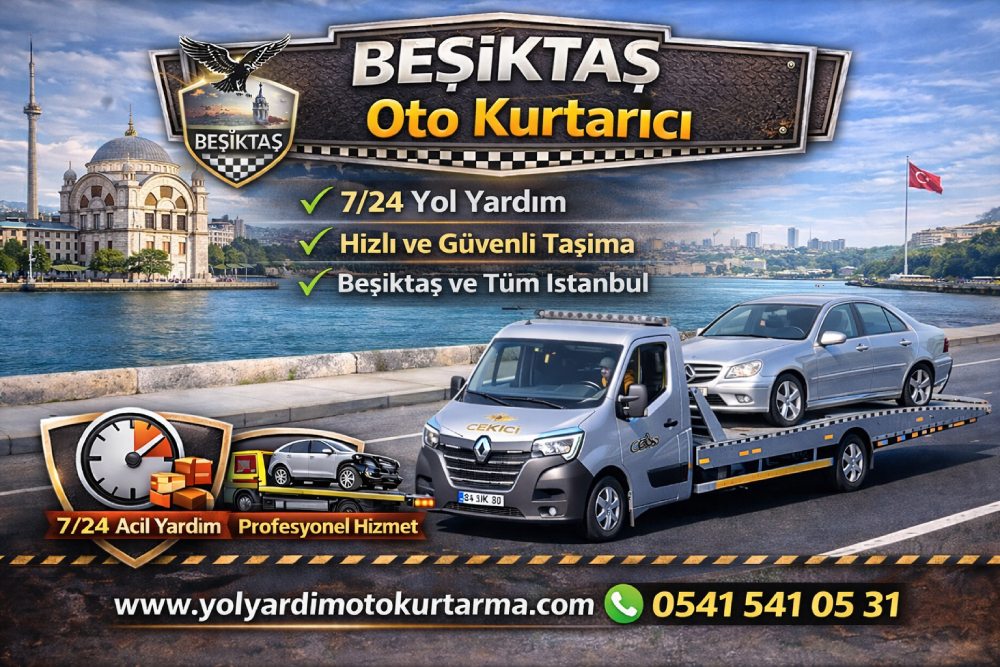 Beşiktaş oto kurtarıcı hizmeti, araç kurtarma ve güvenli taşıma operasyonu