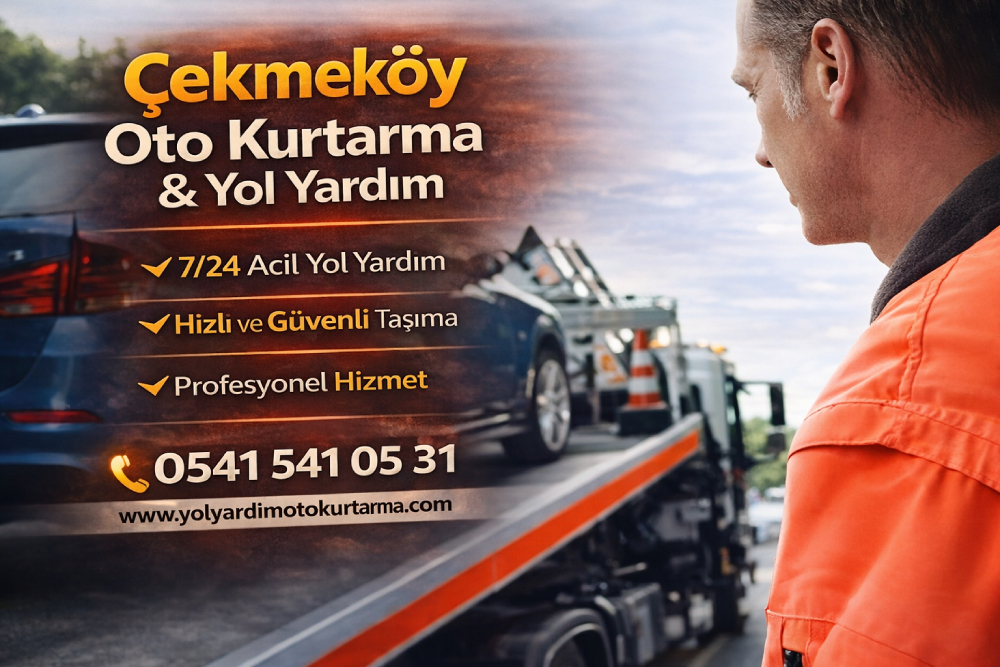 Çekmeköy oto kurtarma ve yol yardım hizmeti, 7/24 acil çekici ve güvenli araç taşıma