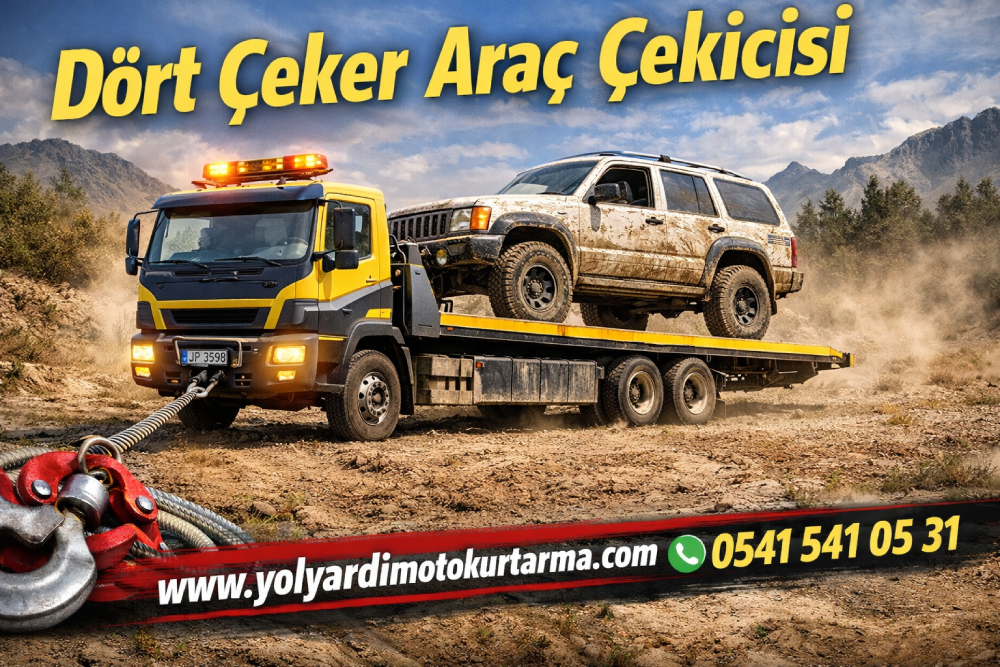 Dört Çeker Araç Çekicisi