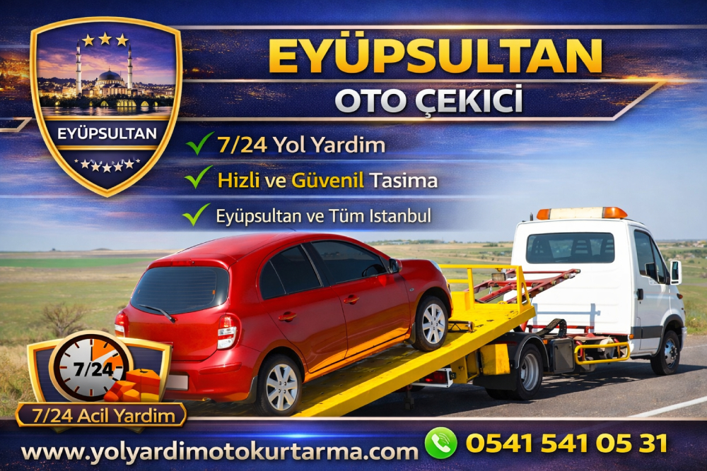 Eyüpsultan oto çekici hizmeti veren profesyonel yol yardım ve oto kurtarma aracı