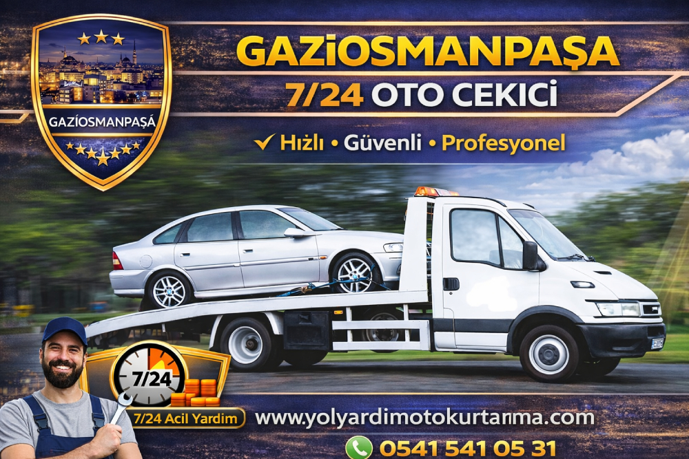 Gaziosmanpaşa 7/24 oto çekici hizmeti, hızlı ve güvenli yol yardım
