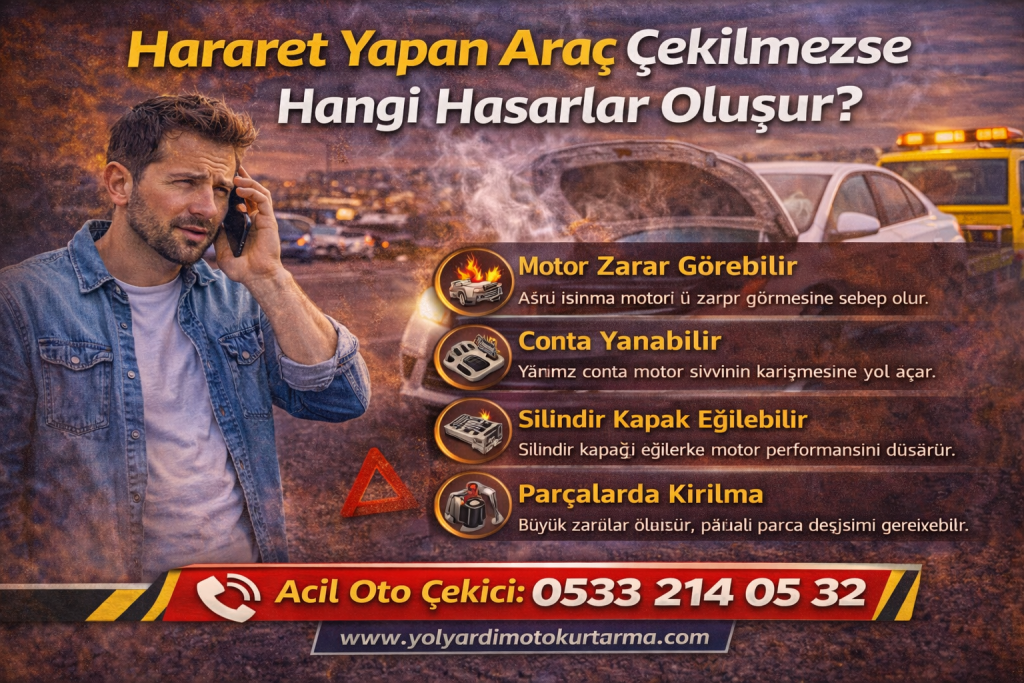 Hararet Yapan Araç Çekilmezse