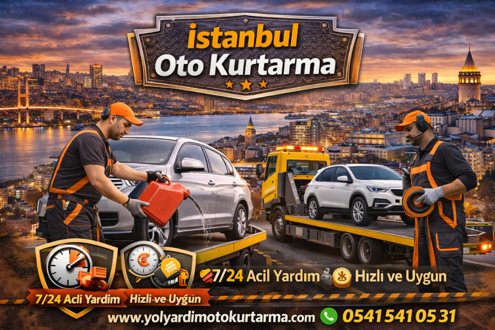 İstanbul oto kurtarma hizmeti ile arızalanan aracın profesyonel ekip tarafından çekilmesi