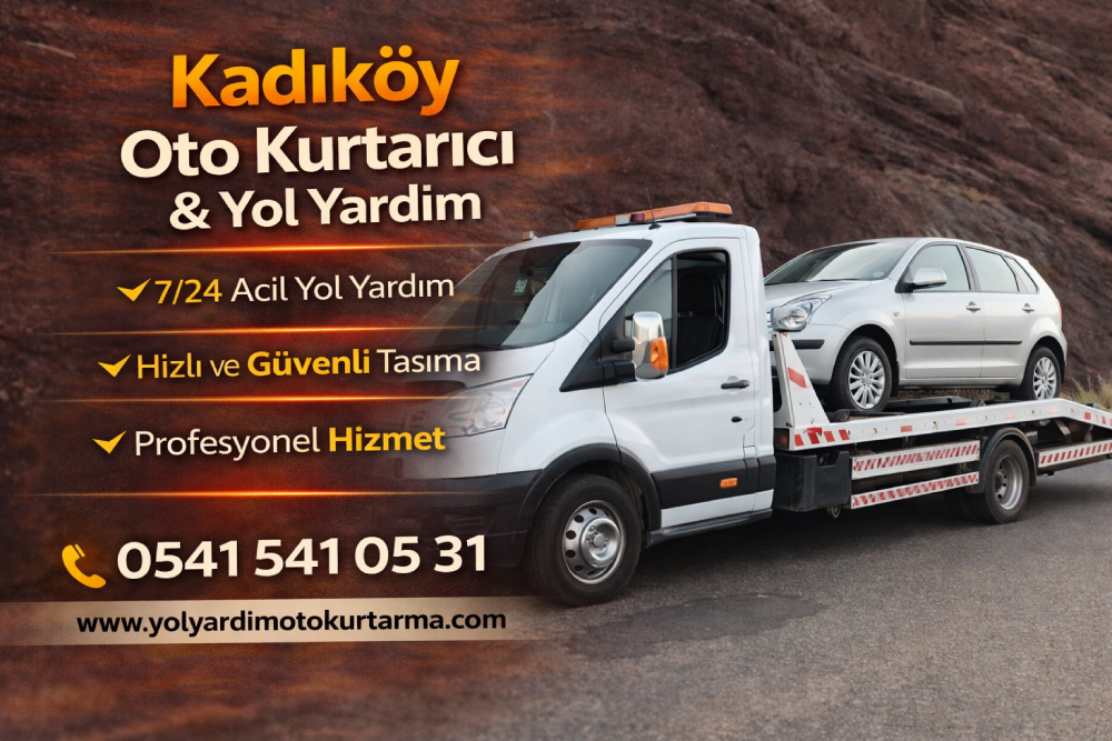 Kadıköy oto kurtarıcı ve yol yardım hizmeti, arızalı ve kazalı araçlar için 7/24 çekici