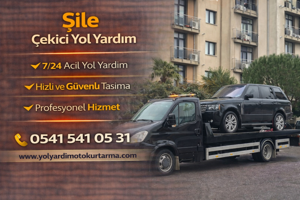 Şile çekici yol yardım hizmeti ile arızalı aracın güvenli şekilde taşınması