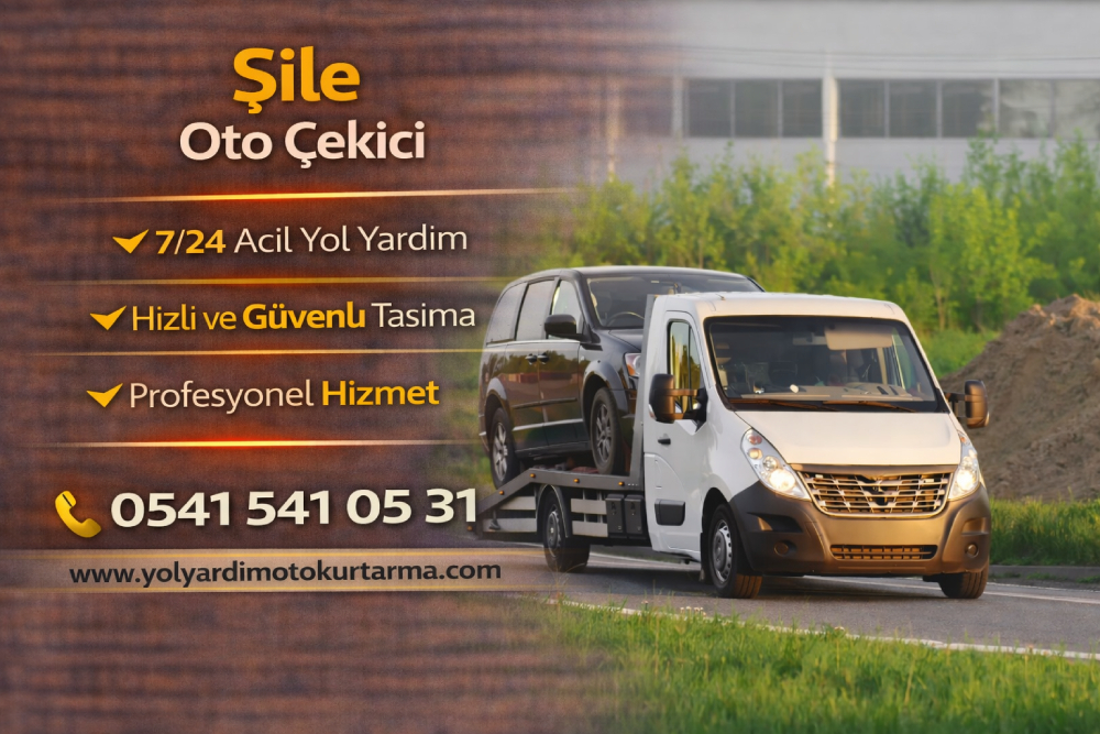 Şile oto çekici hizmeti ile arızalı aracın güvenli şekilde taşınması