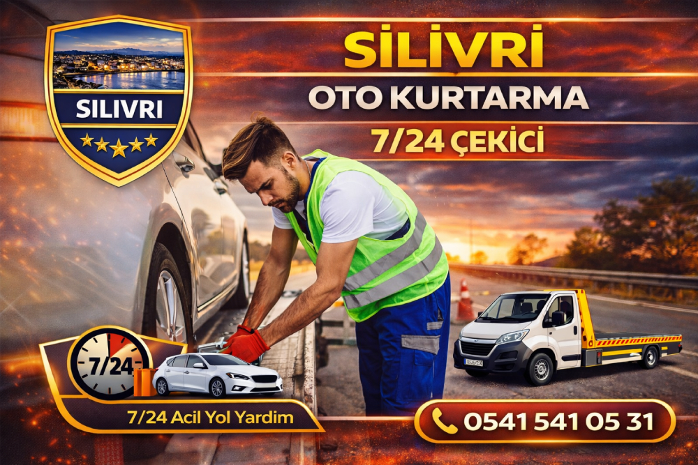 Silivri oto kurtarma 7/24 çekici hizmeti, yolda kalan araç için profesyonel yol yardım