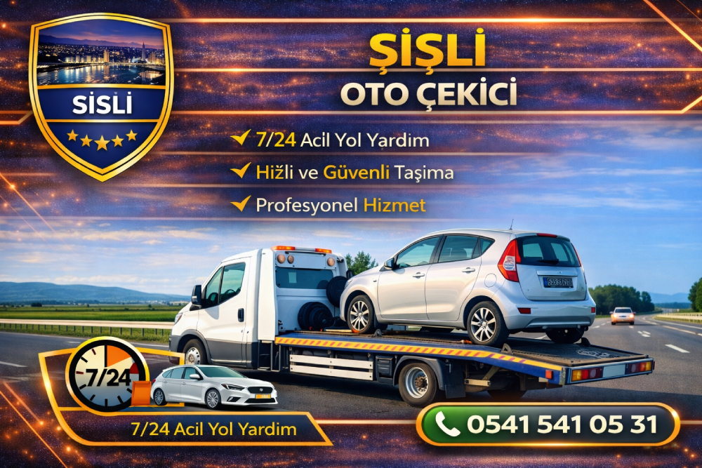 Şişli oto çekici ve yol yardım hizmeti, arızalı ve kazalı araçlar için 7/24 profesyonel oto kurtarma