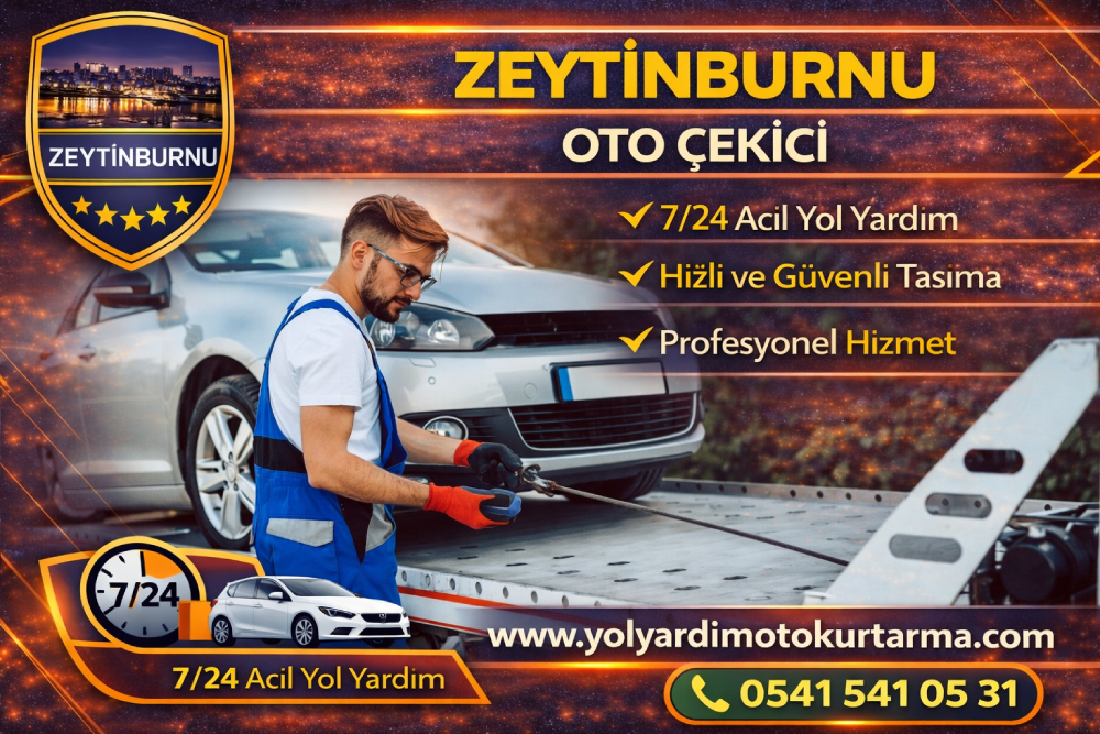 Zeytinburnu oto çekici hizmeti, arızalı ve kazalı araçlar için 7/24 hızlı yol yardım ve oto kurtarma