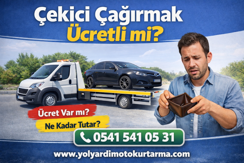 Çekici çağırmanın maliyeti nedir, oto çekici fiyatları ve yol yardım ücreti görseli