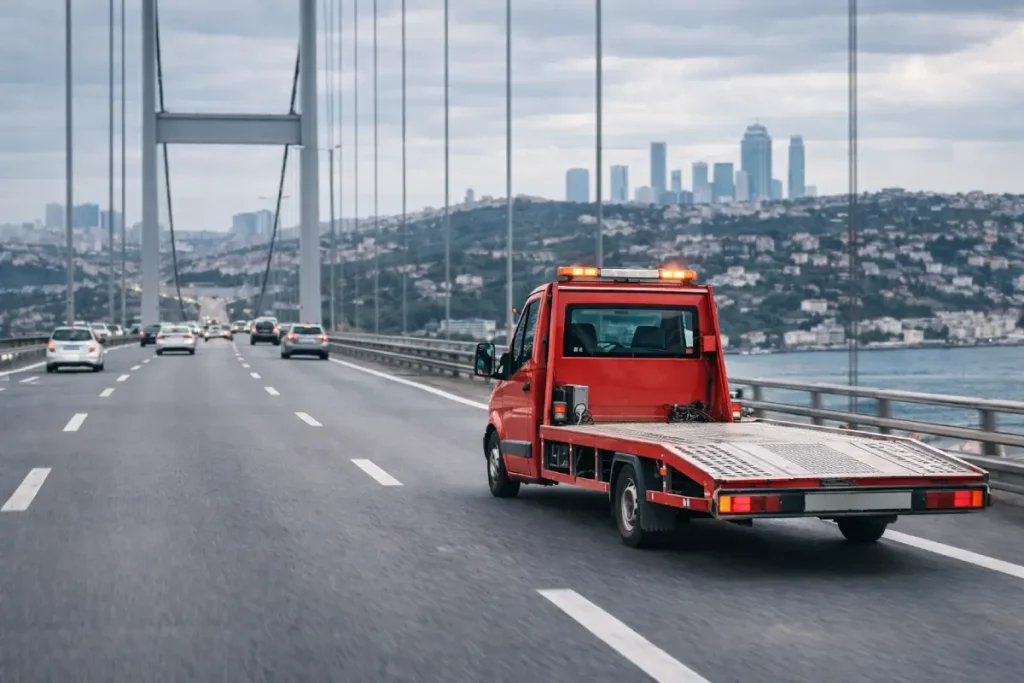 15 Temmuz Şehitler Köprüsü çekici hizmeti köprü üzerinde oto çekici ile araç taşıma ve acil yol yardım