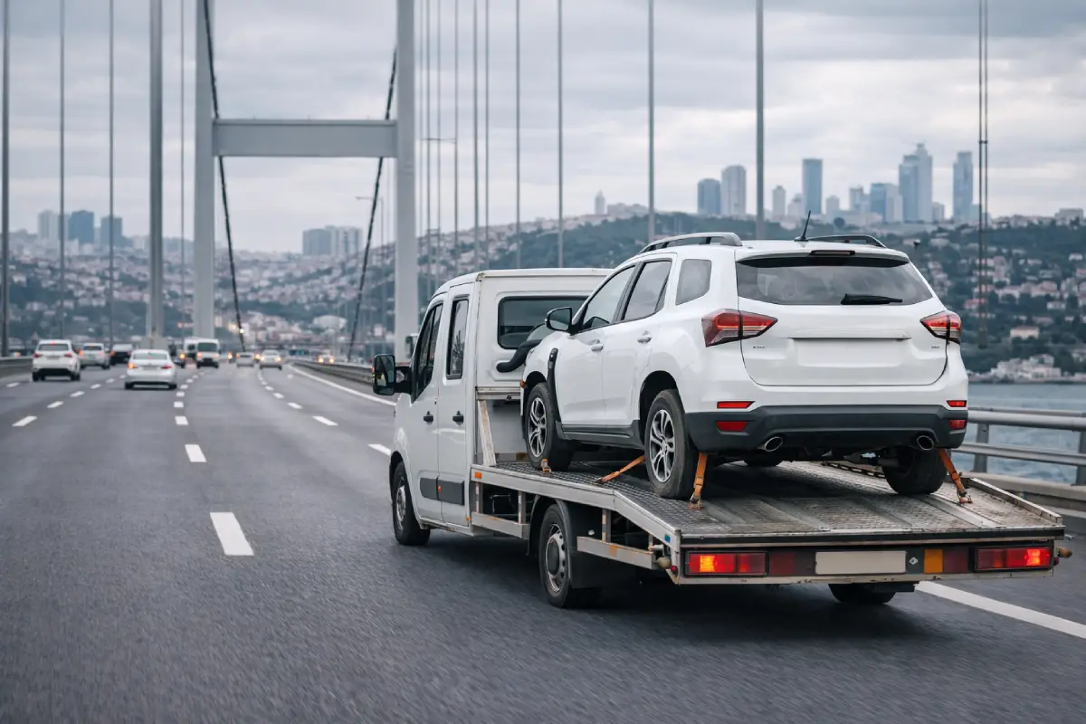 15 Temmuz Şehitler Köprüsü çekici hizmeti arızalanan aracın oto çekici ile taşınması köprü yol yardım