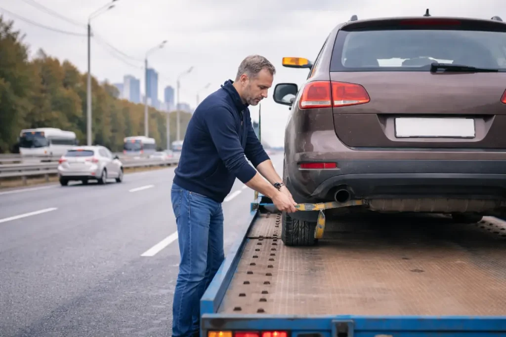 Basın Ekspres Yolu 7/24 acil oto çekici hizmeti araç kurtarma ve yol yardım çalışması