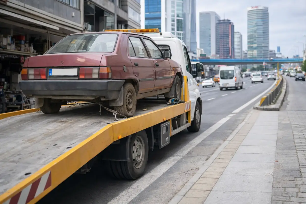 Basın Ekspres Yolu oto çekici hizmeti araç taşıma ve yol yardım hizmeti veren çekici