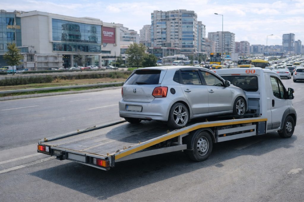 Bayrampaşa’da çekici hizmeti ile arızalı otomobilin güvenli şekilde taşınması – 7/24 oto kurtarma ve yol yardım