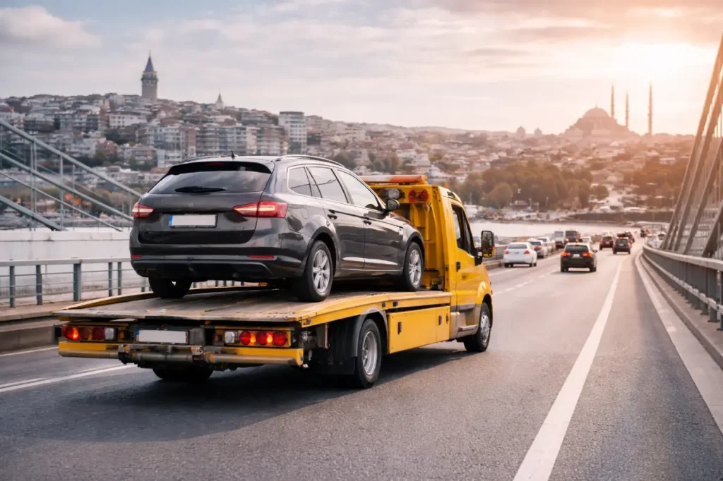 Haliç Köprüsü’nde 7/24 oto çekici hizmeti ile yolda kalan araçlara anında müdahale