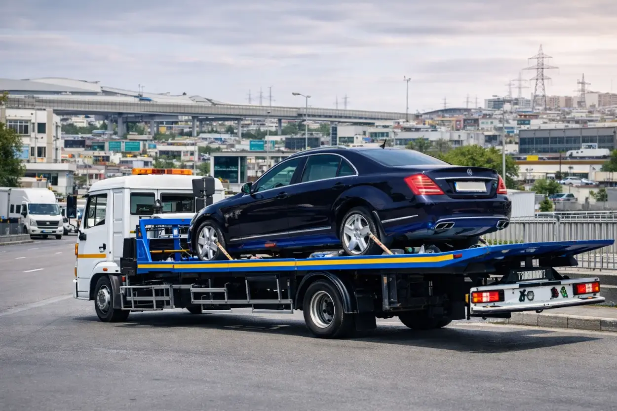 İkitelli Organize Sanayi oto çekici hizmeti ile arızalı ve kazalı araçların güvenli taşınması