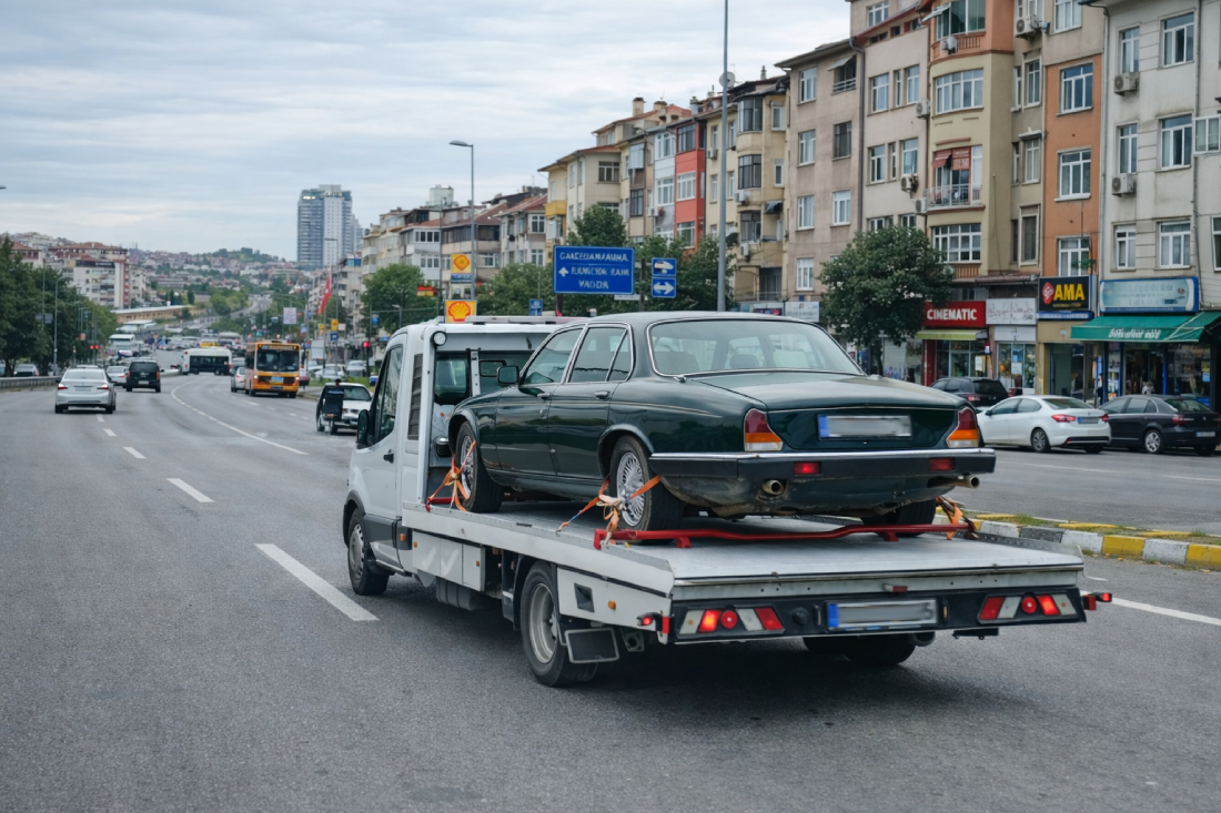 Küçükköy oto çekici aracı ile arızalı otomobilin İstanbul Küçükköy bölgesinde 7/24 güvenli şekilde taşınması