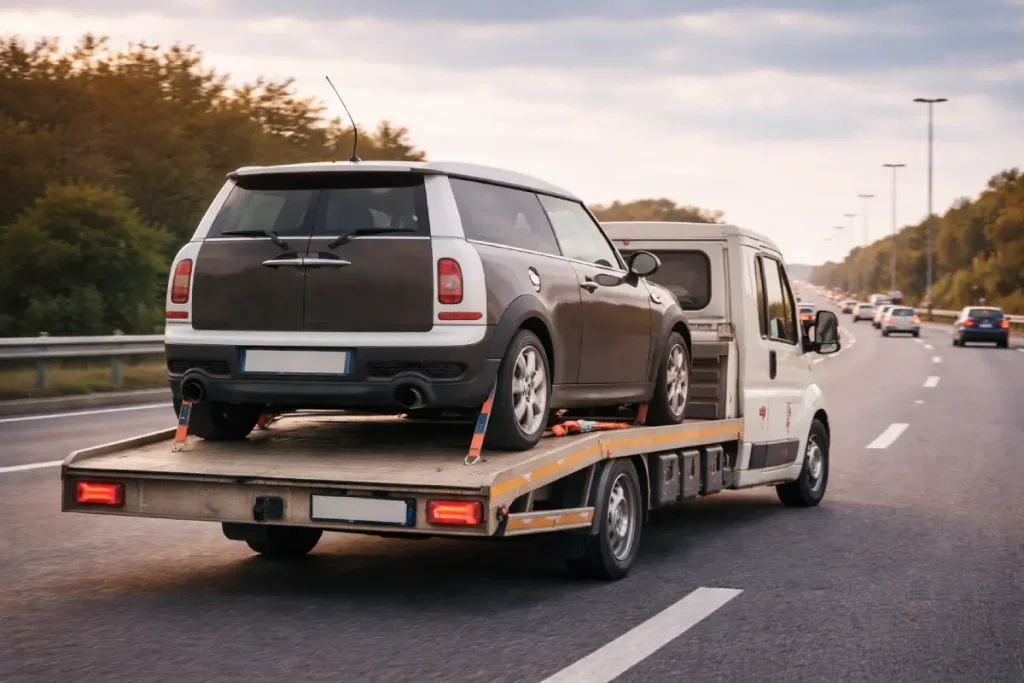 Kuzey Marmara otoyolu çekici hizmeti oto çekici ile arızalanan aracın taşınması Kuzey Marmara otoyolu yol yardım