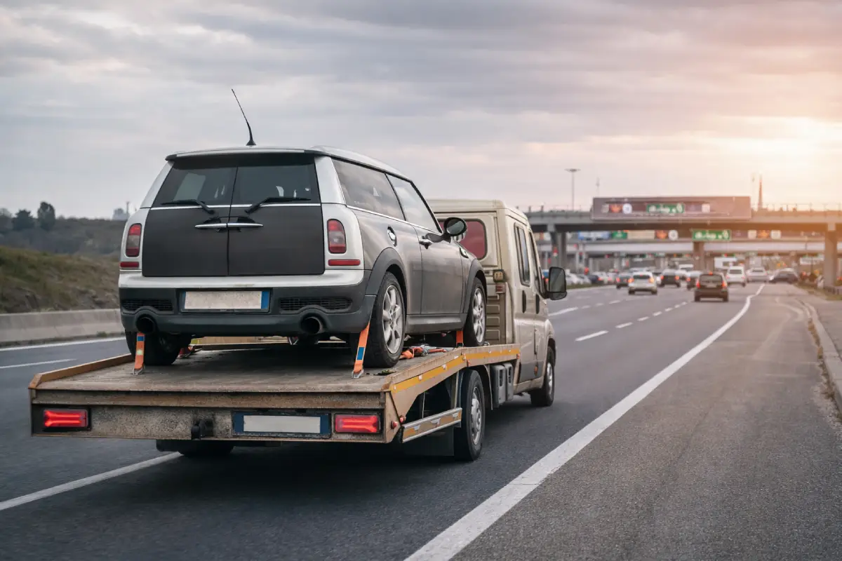 Mahmutbey Gişeleri oto çekici hizmeti araç taşıma ve yol yardım işlemi