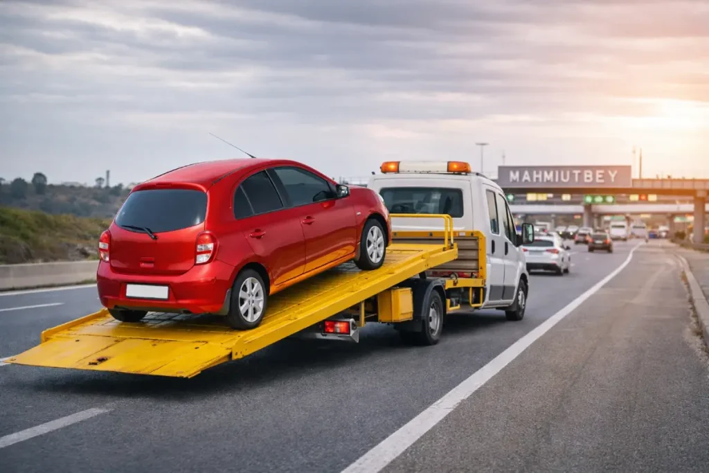 Mahmutbey Gişeleri oto çekici hizmeti araç taşıma ve yol yardım işlemi yapan çekici