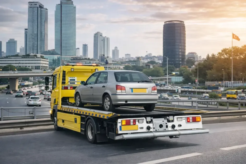 Zincirlikuyu oto kurtarma hizmeti ile kazalı ve arızalı araçların güvenli şekilde kurtarılması