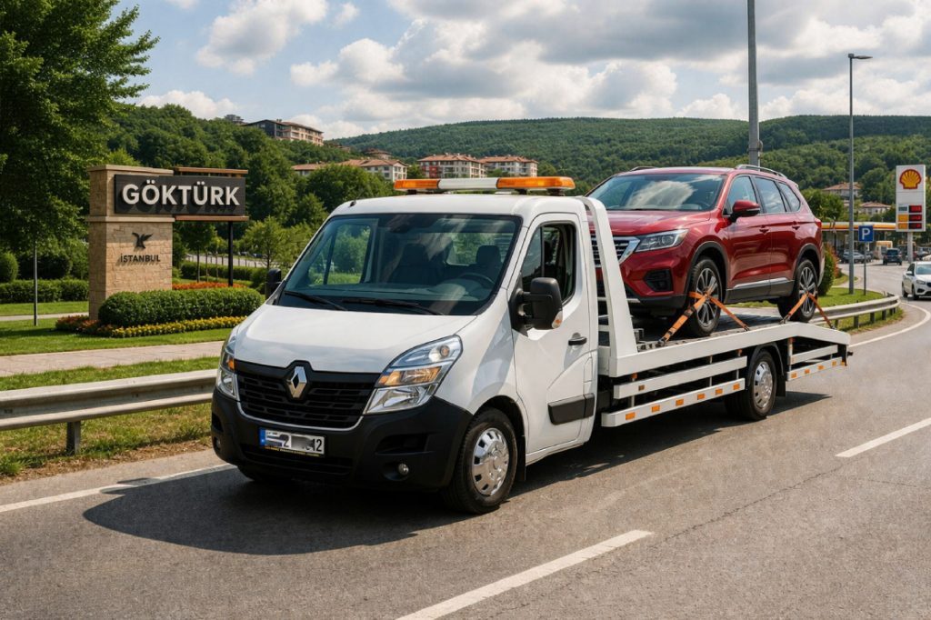 Göktürk oto kurtarıcı aracı ile arızalı veya kazalı aracın İstanbul Göktürk bölgesinde 7/24 güvenli şekilde taşınması