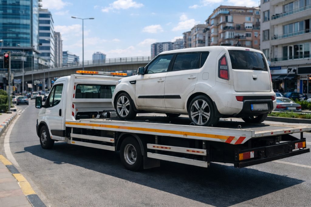 Güneşli çekici yol yardım aracı ile arızalı otomobilin İstanbul Güneşli bölgesinde 7/24 güvenli şekilde taşınması