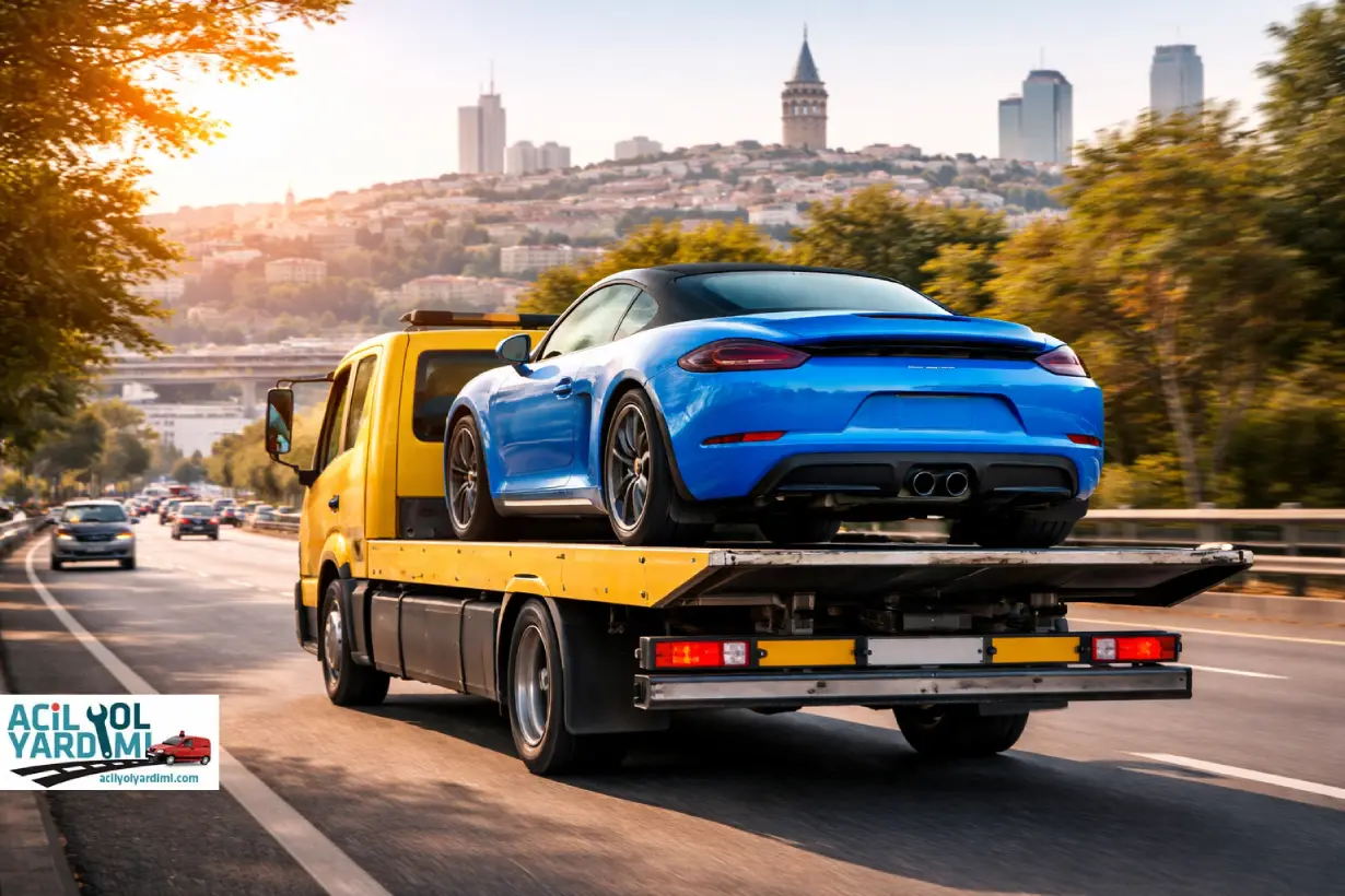 şehir içi araç taşıma oto çekici ile kısa mesafe araç nakli yol yardım hizmeti